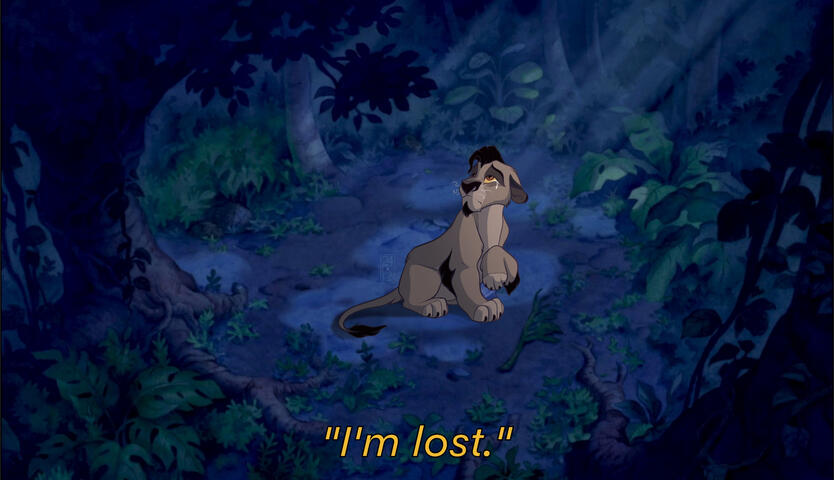 Mbali recreating a scene from &quot;Lilo and Stitch&quot;