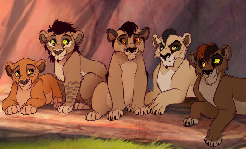 Kufana (kufana_thefiercest), Kona (wilbur.tlk), Mbali, Kifa (kiumelion.art), Wakati (hydruant)