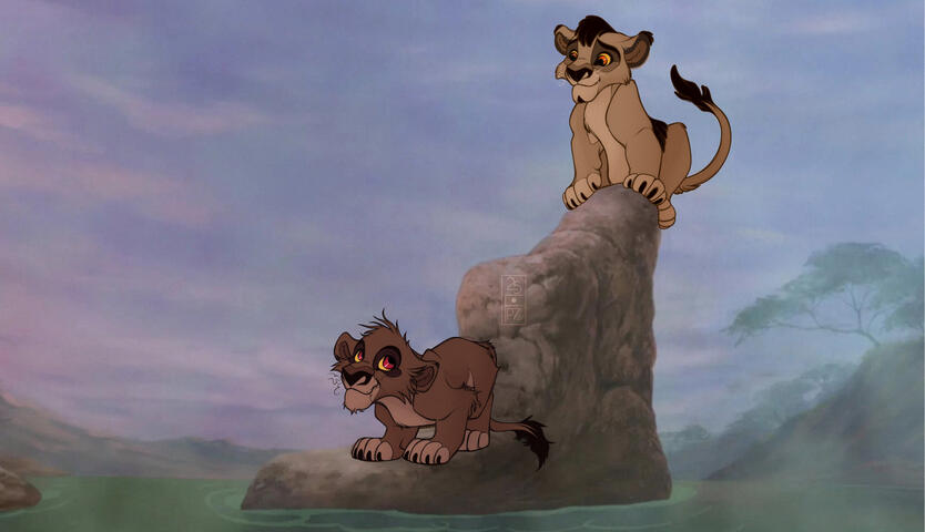 Mbali and his brother, Nuka.