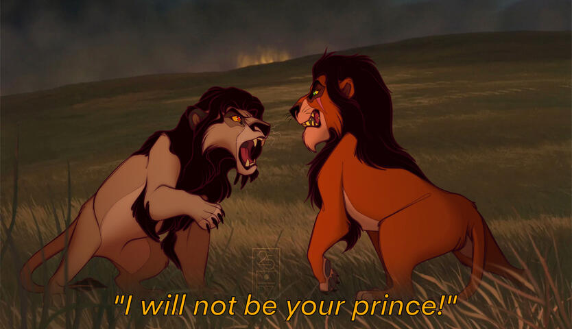 Mbali fighting Scar (non-canon)