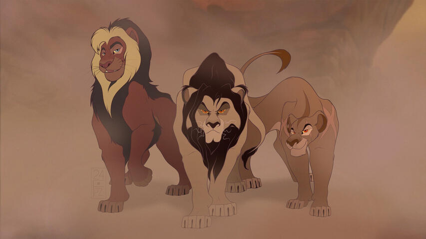 As adults, the three lions are known as the &quot;Northern Trio,&quot; residing in northern Africa.