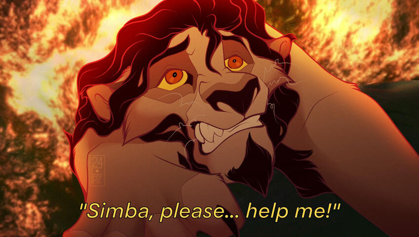 Mbali begs Simba to help him.